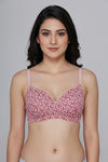 Zivame Padded Non Wired 3/4th Coverage Tshirt Bra - Pink Blossom — thumbnail 2